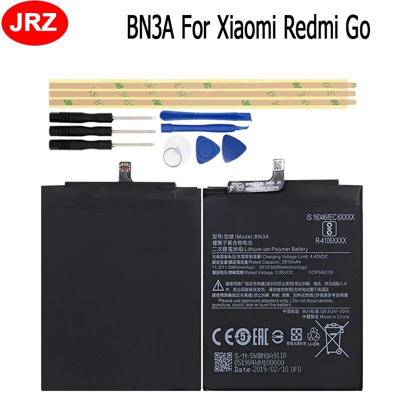 BN3A аккумулятор для телефона Xiaomi Redmi Go 2910/3000 мАч высокая емкость 3 85 В высокое