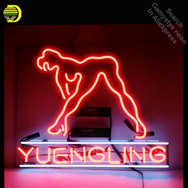 

Neon Sign for Yuengling Live Nudes Girl Neon Tube vintage Bright sign handcraft Lamp Store Displays Great Gifts Flashlight sign