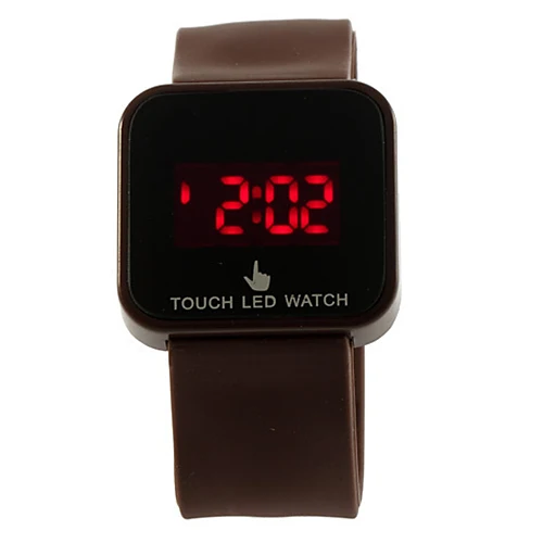 Новые Красочные унисекс светодиодный цифровой сенсорный экран силиконовые Дата