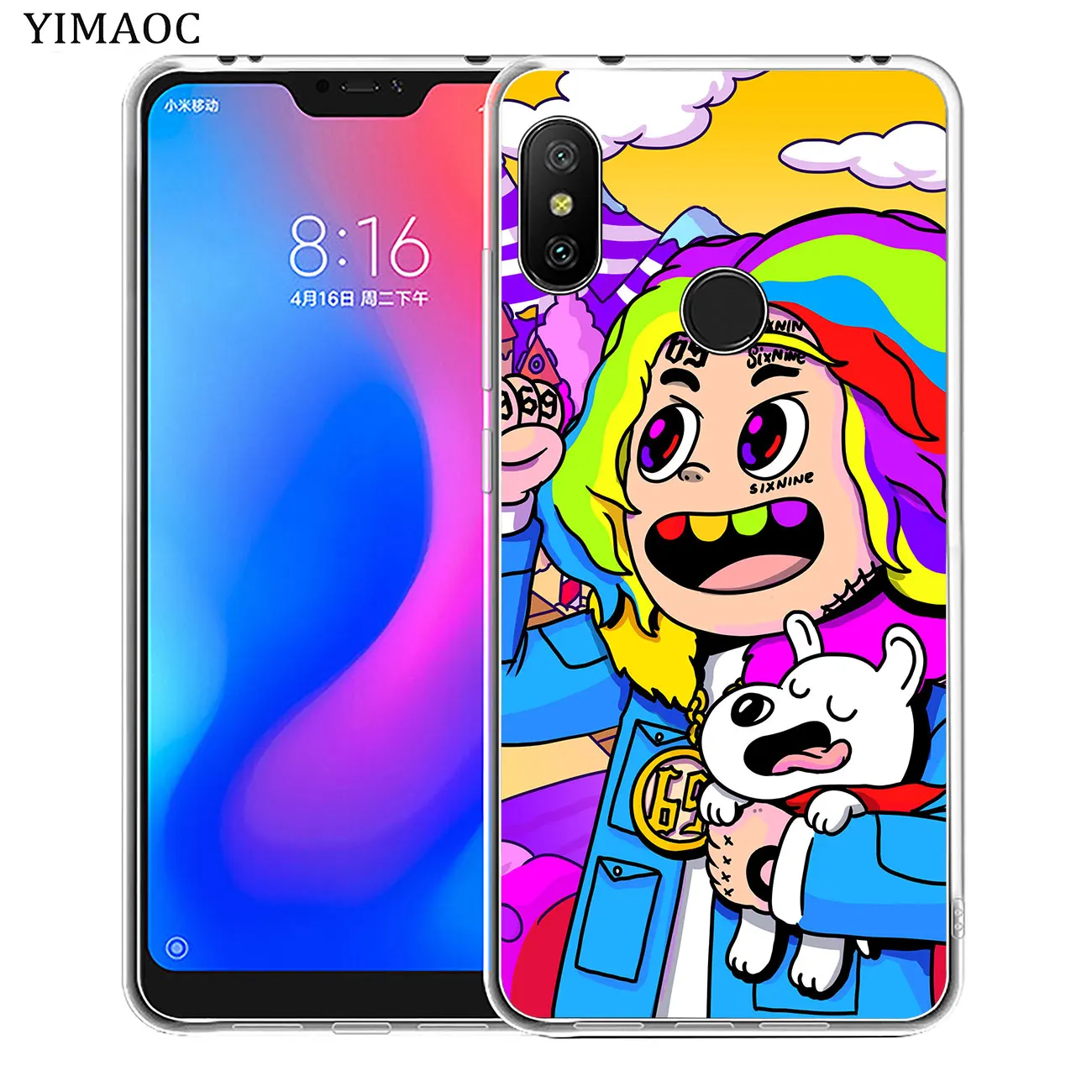 YIMAOC в стиле хип-хоп и рэп Tekashi 69 6ix9ine Тонкий чехол для Xiaomi MI Redmi 8A 7A 6A 5A 4X Note 8 7 6 Pro 5 Plus |