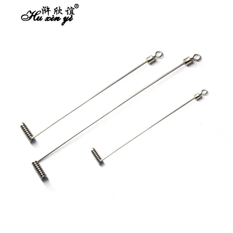 

HXY 10PCS Stainless Steel L Type Balance Rotating Support Sea Fishing Connector Hook Line group Fishing Swivels Accessories