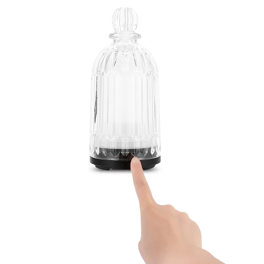 Аромадиффузор стеклянный со светодиодной подсветкой 120 мл|oil burner|aroma lamparoma lamps oil