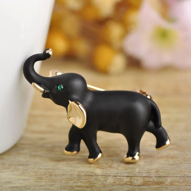 Blucome серебро Цвет Милые Броши слоны для Для женщин детей Подарки Золото булавки