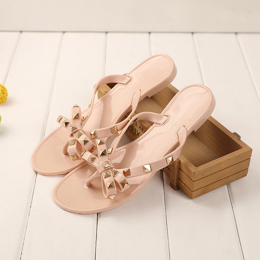 Популярные Модные женские сандалии прозрачная обувь на плоской подошве