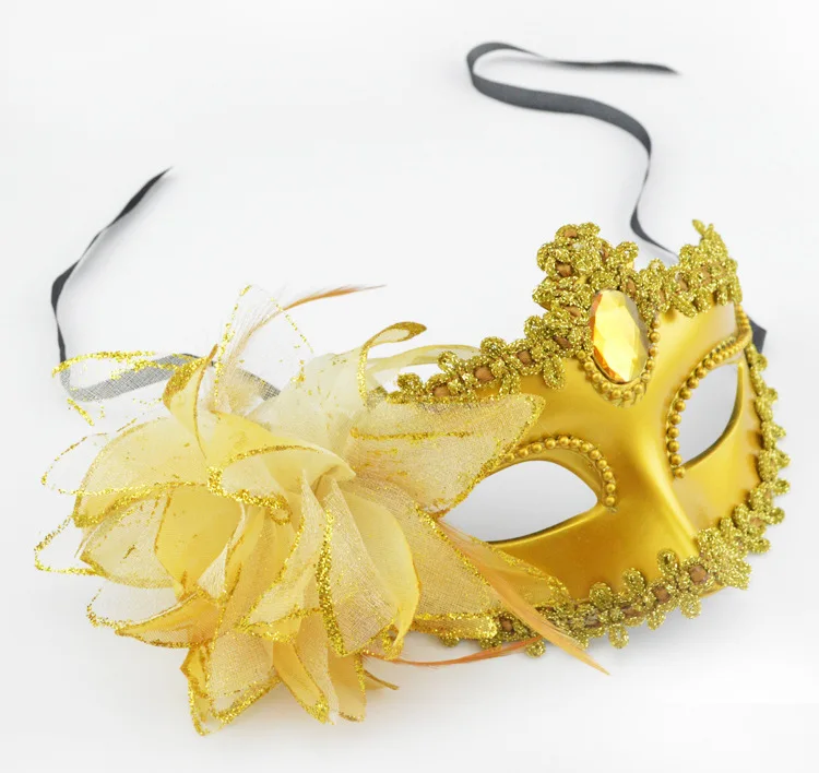 Яркая белая серебристая золотистая красная розовая черная пластиковая маска