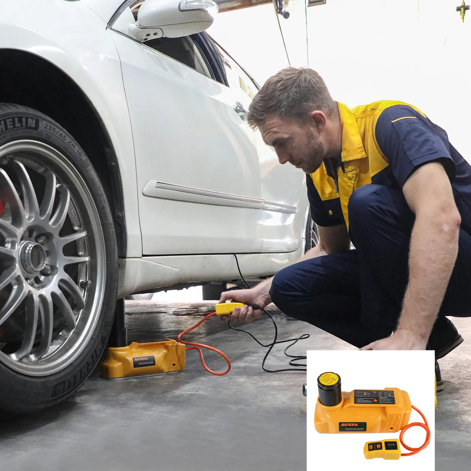 Autool 5 T 車電気油圧ジャッキ 12 V 床ジャックリフト自動車リフティング自動解体タイヤ修理ツールタイヤ変更