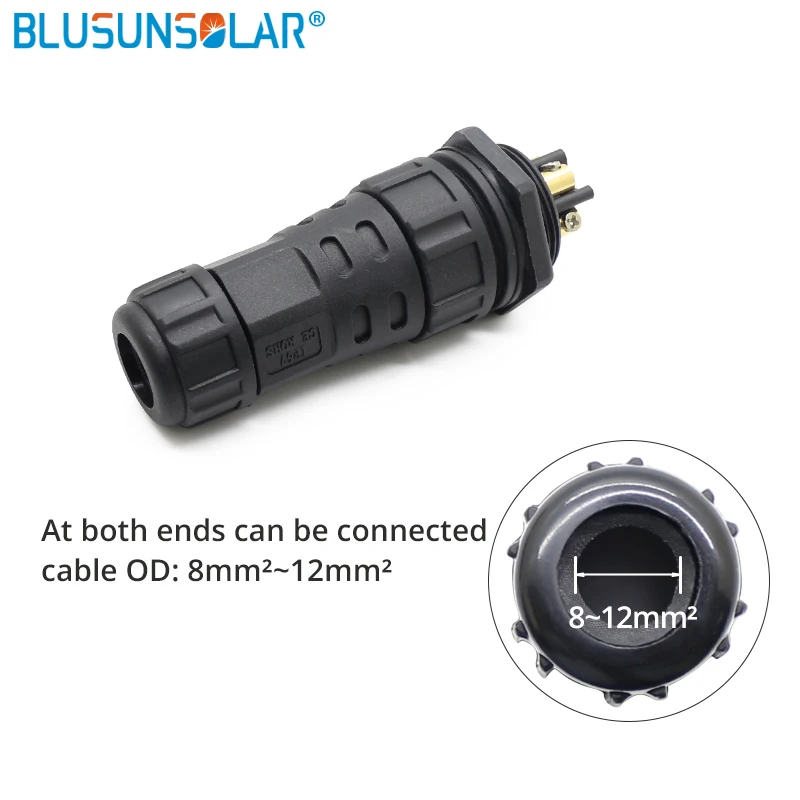 M25 провода к женской панели Водонепроницаемые электрические разъемы резьбовой