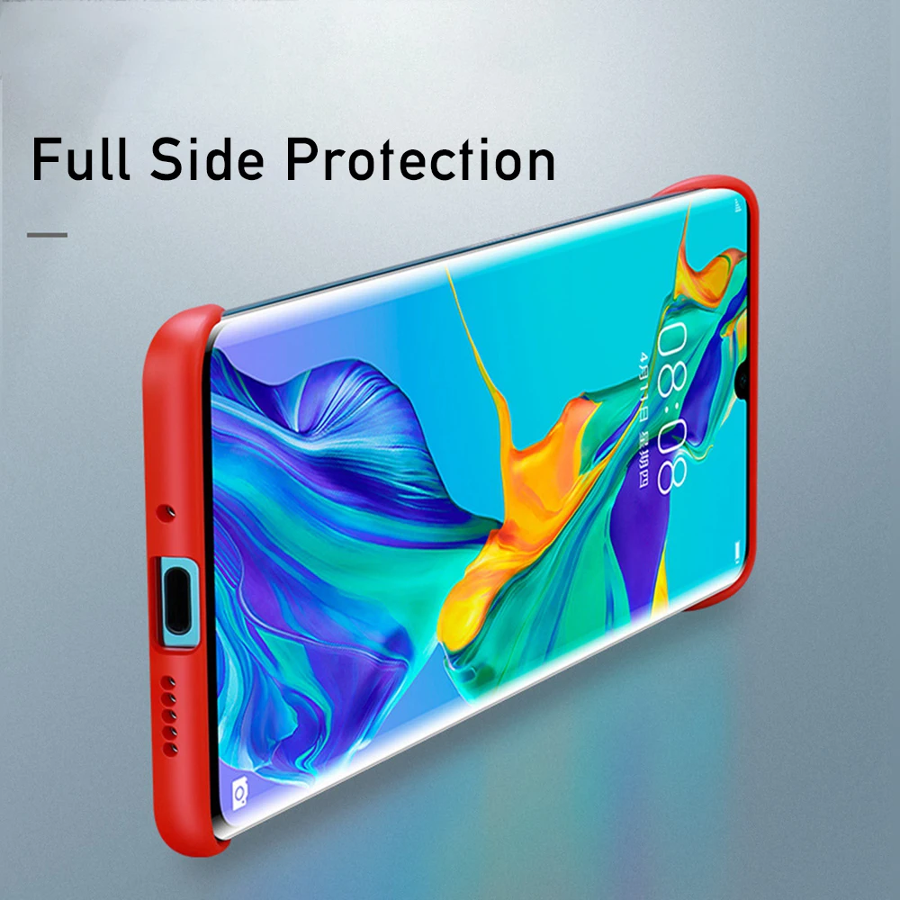 Ультратонкий Прозрачный чехол Eqvvol для Huawei P30 P20 Pro Mate 20 10 с безрамным кольцом