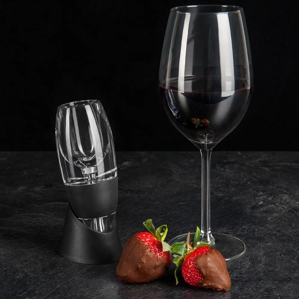 Wine Aerator Quick Decanting Red Wine Pourer Decanter Set with Filter Stand Dispenser Whiskey Aerator Bar Accessories