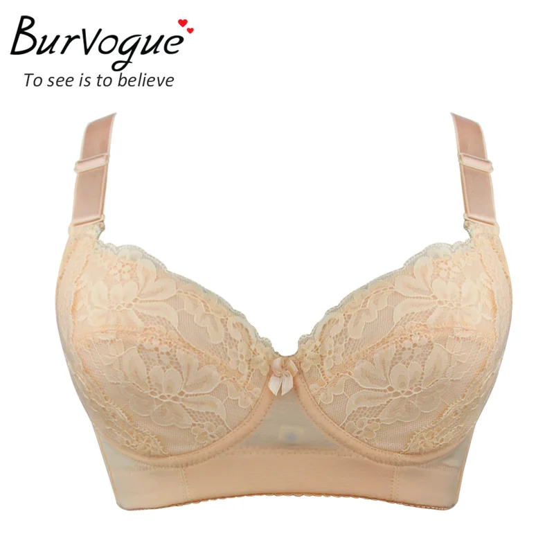 Burvogue модные пикантные для женщин бюстгальтер плюс размеры B C D E чашки нижнее