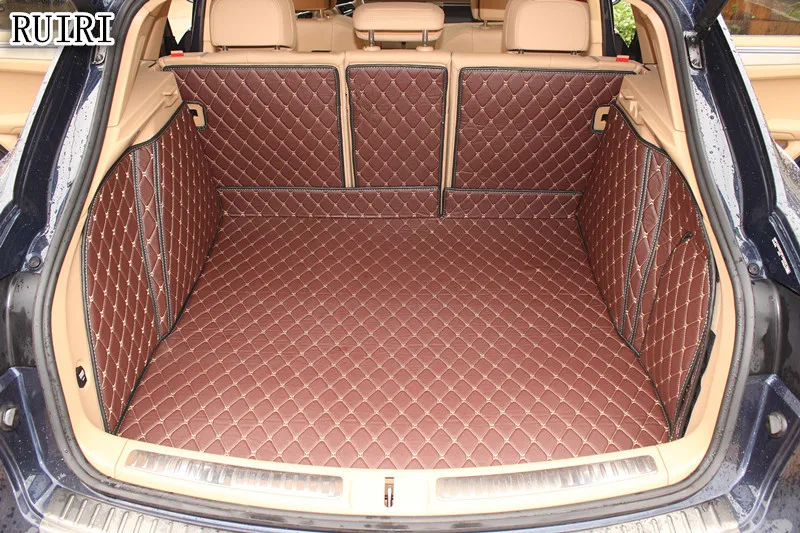 ¡La mejor calidad! Alfombrillas especiales para maletero de coche, alfombras impermeables para maletero de Porsche Cayenne 958, 2017-2010, revestimiento de carga para Cayenne 2013