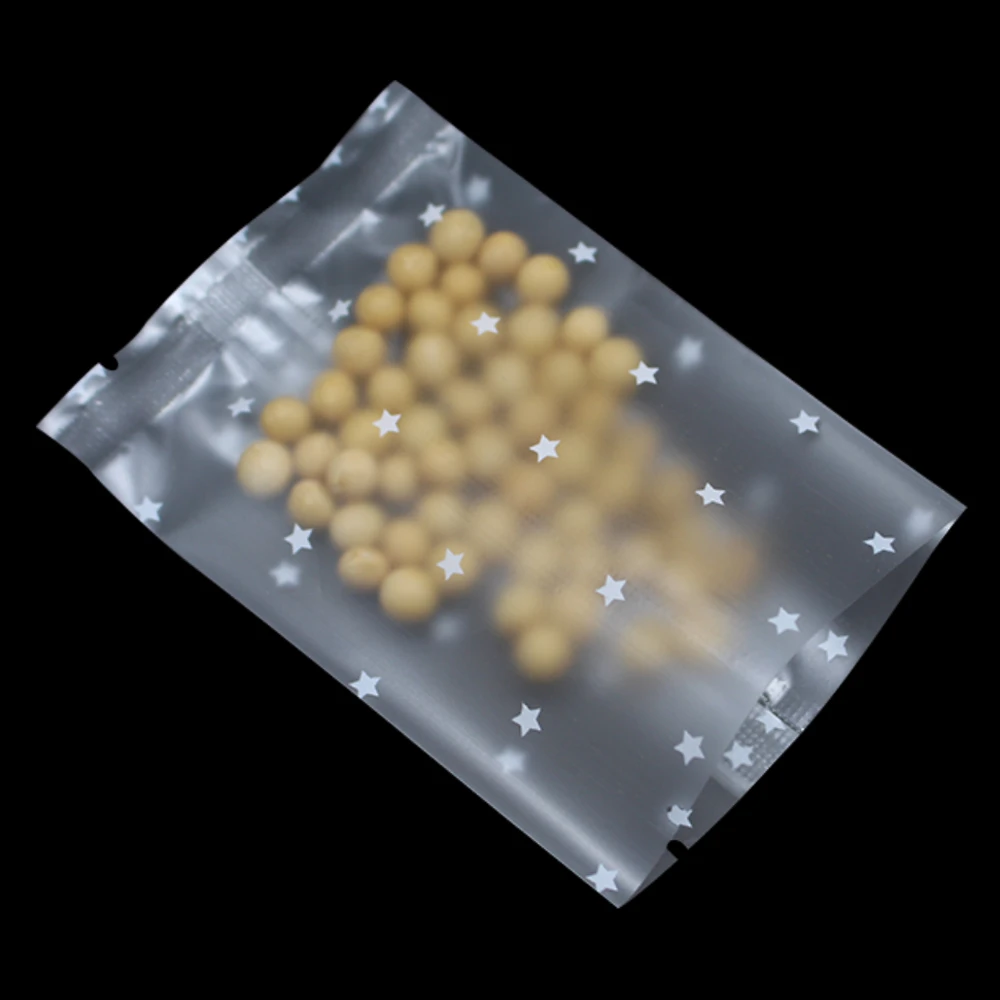 200 шт./лот матовые прозрачные пакеты для печенья и торта с открытым верхом