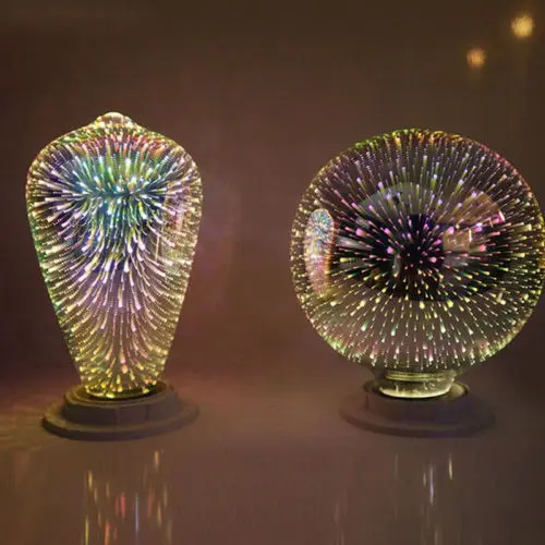 3D фейерверк E27 G80/G95/G125 светодиодный Ретро Винтаж Edison Фея лампа освещения