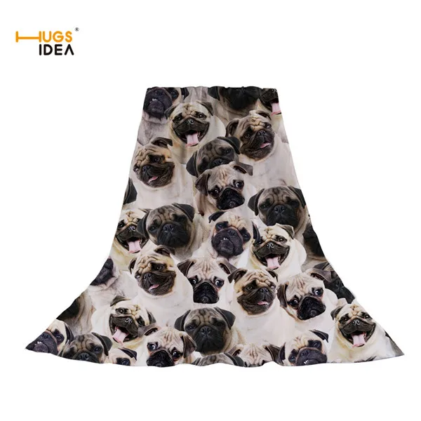 HUGSIDEA, хлопковое банное полотенце для тела, рук, лица, милое 3D животное, собака, мопс, Хаски, полотенце с принтом для взрослых, для плавания, пляжа, спорта, кухни - Цвет: CC3211