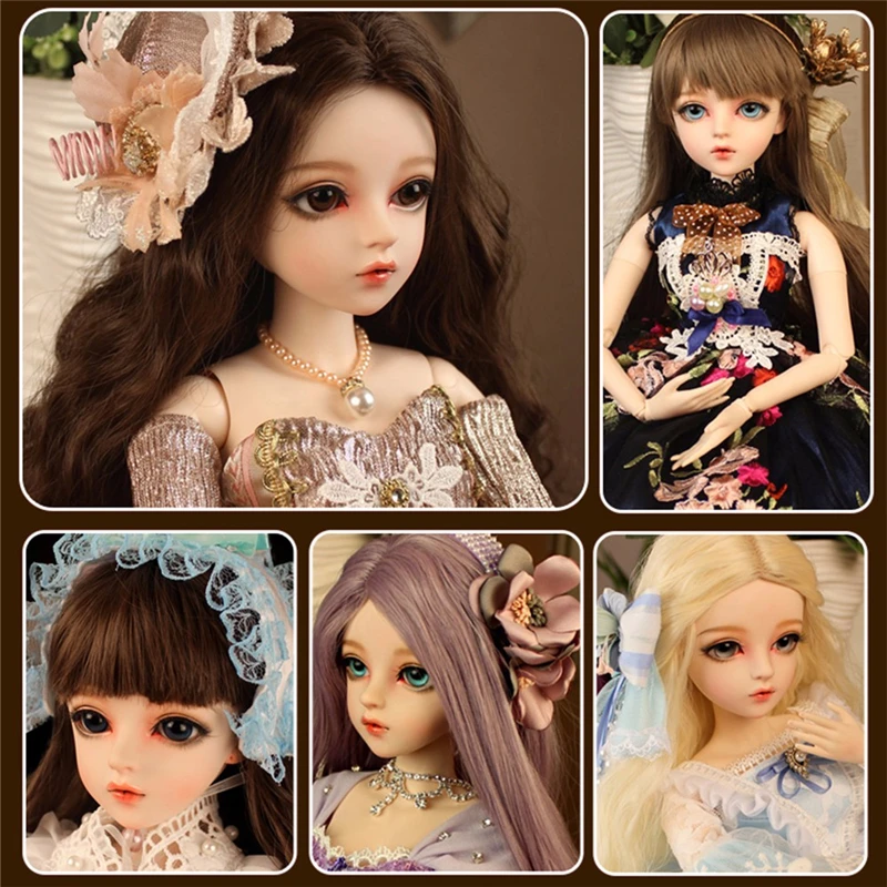 BJD кукла 1/3 карие глаза с BJD одежда парики обувь макияж ручной работы красота игрушки силиконовые Reborn кукла игрушка для детей
