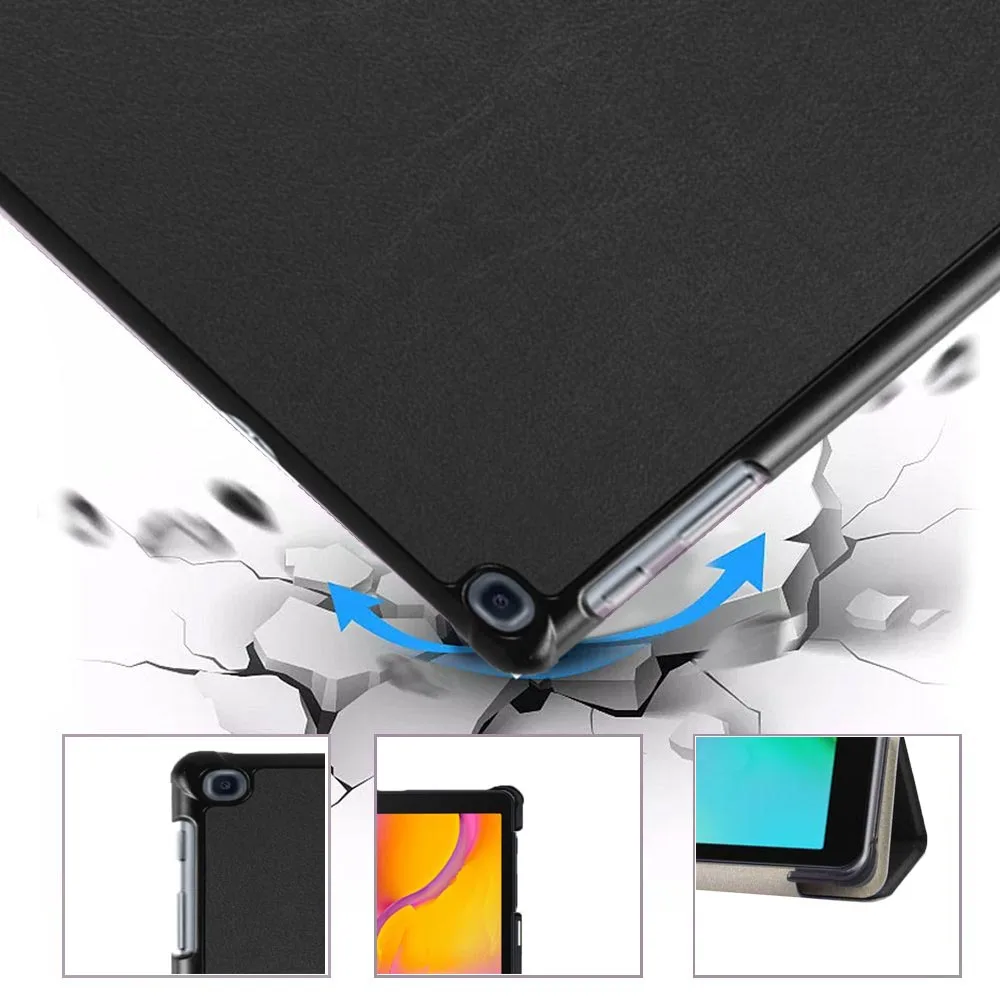 Тонкий складной магнитный чехол подставка из искусственной кожи для Samsung Galaxy Tab A