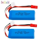 Ewellsell 1 шт. 2 шт. 7,4 в 450 мАч 20C литий-полимерный аккумуляторзарядное устройство USB 2S для 128 Mini-q WLtoys K969 k979 K989 K999 P929 P939 Радиоуправляемый автомобиль