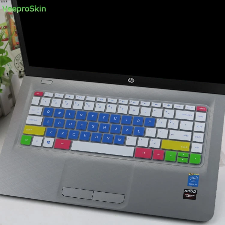 Для hp поток 14 14 ''Celeron N3060 ноутбук клавиатура кожного покрова протектор - Цвет: candyblue