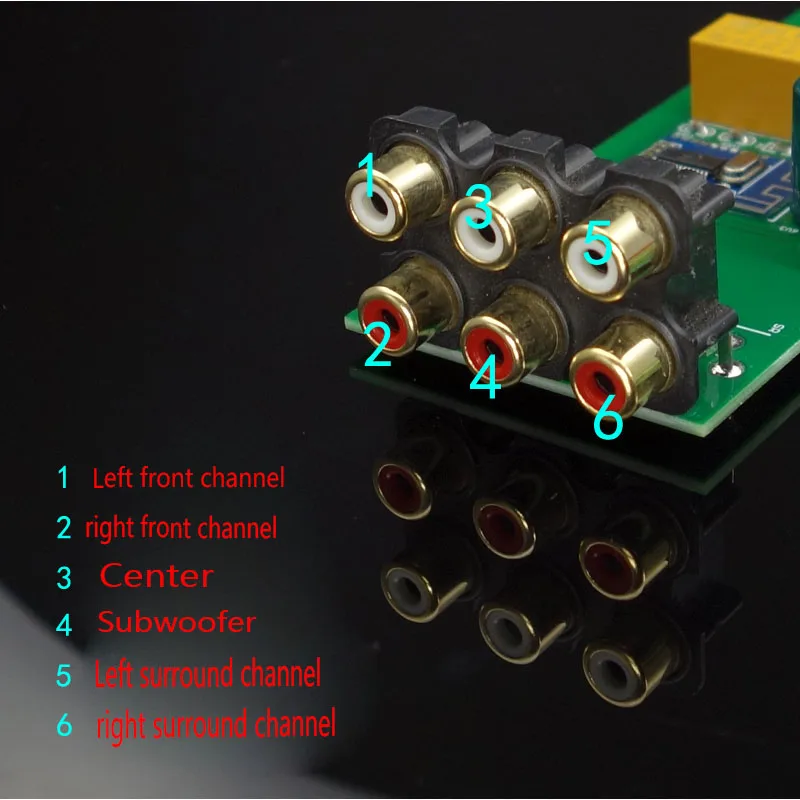 KYYSLB 100 Вт+ 50 Вт* 2+ 50 Вт+ 50 Вт* 2 TPA3116 4,2 Bluetooth усилитель A600 5,1 канальный усилитель плата DC12-25V с высоким и низким тонусом
