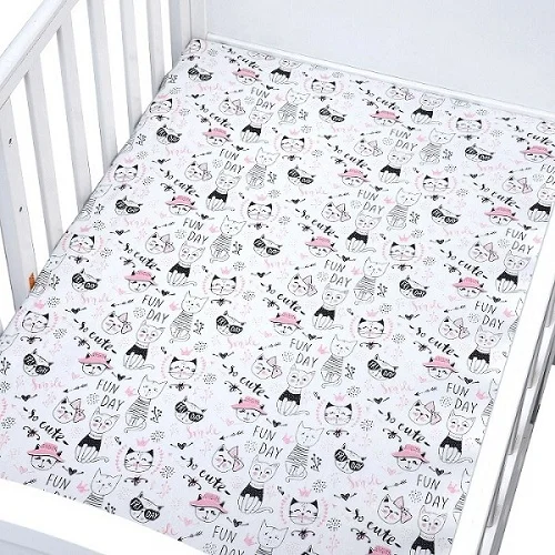 CLZ0014 Egmaoaby 130*70 см детская кровать для кроватки, простыня для матраса, муслиновое дерево, домашний текстиль, простыни для кровати, защитные простыни для кроватки, постельные принадлежности - Цвет: CLZ0014
