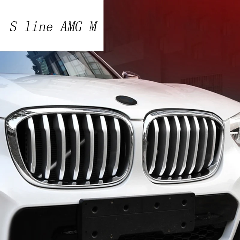 Автомобильный Стайлинг для BMW X3 G01 X4 Передняя средняя решетка гриль отделка