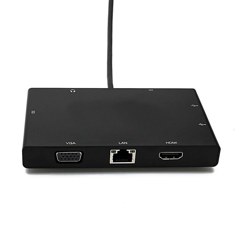 Type-c к HDMI/VGA/RJ45/SD хаб S-1600 черный | Мобильные телефоны и аксессуары