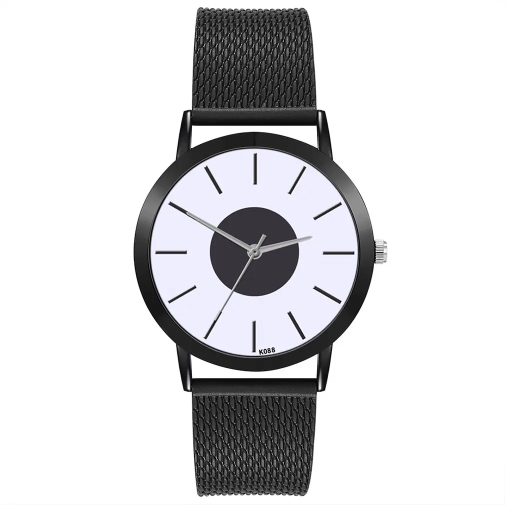 Модные мужские часы бизнес-стиля с большим круглым циферблатом модные ремешком