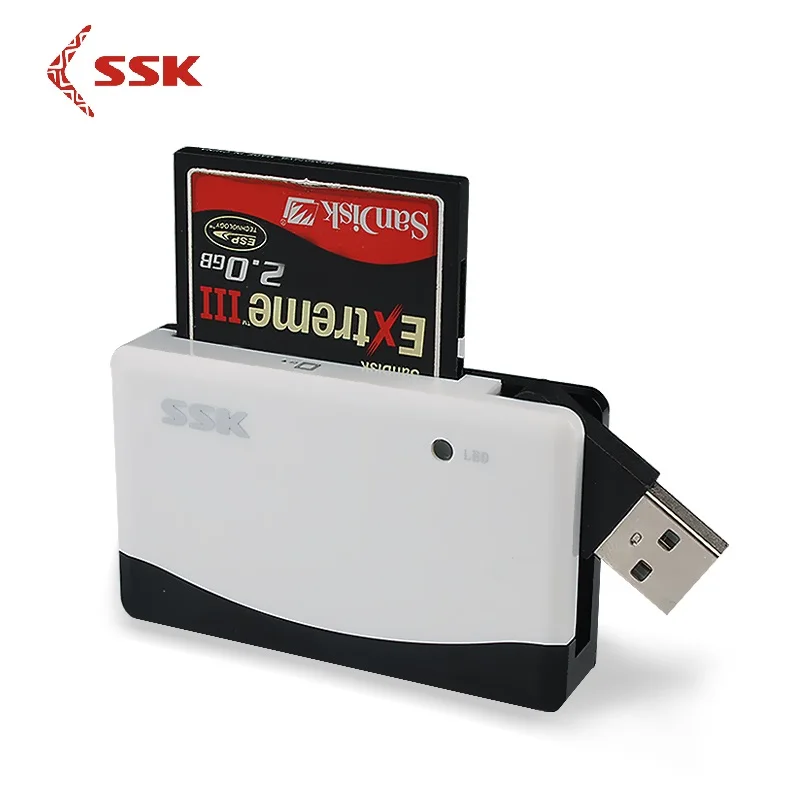 Устройство для чтения карт SSK все в 1 USB 2 0 поддержка SD Micro MS CF высокоскоростная