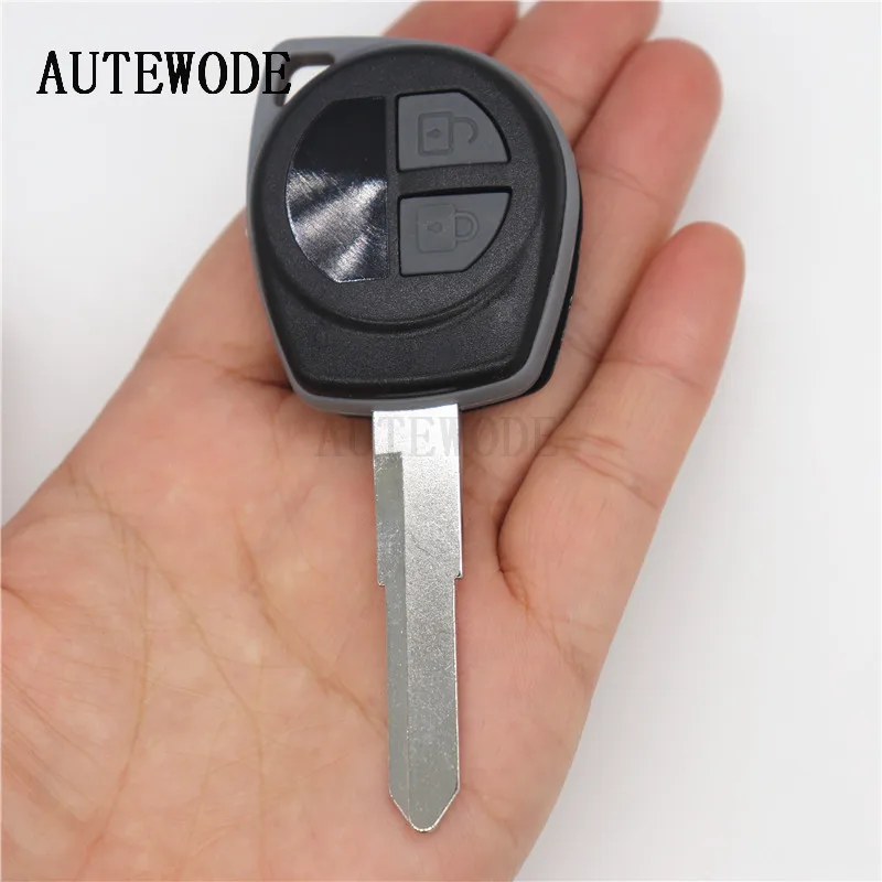 AUTEWODE 2-кнопочный чехол для Suzuki grand vitara SWIFT HU133R blade Rubber Pad корпус Fob | Автомобили и