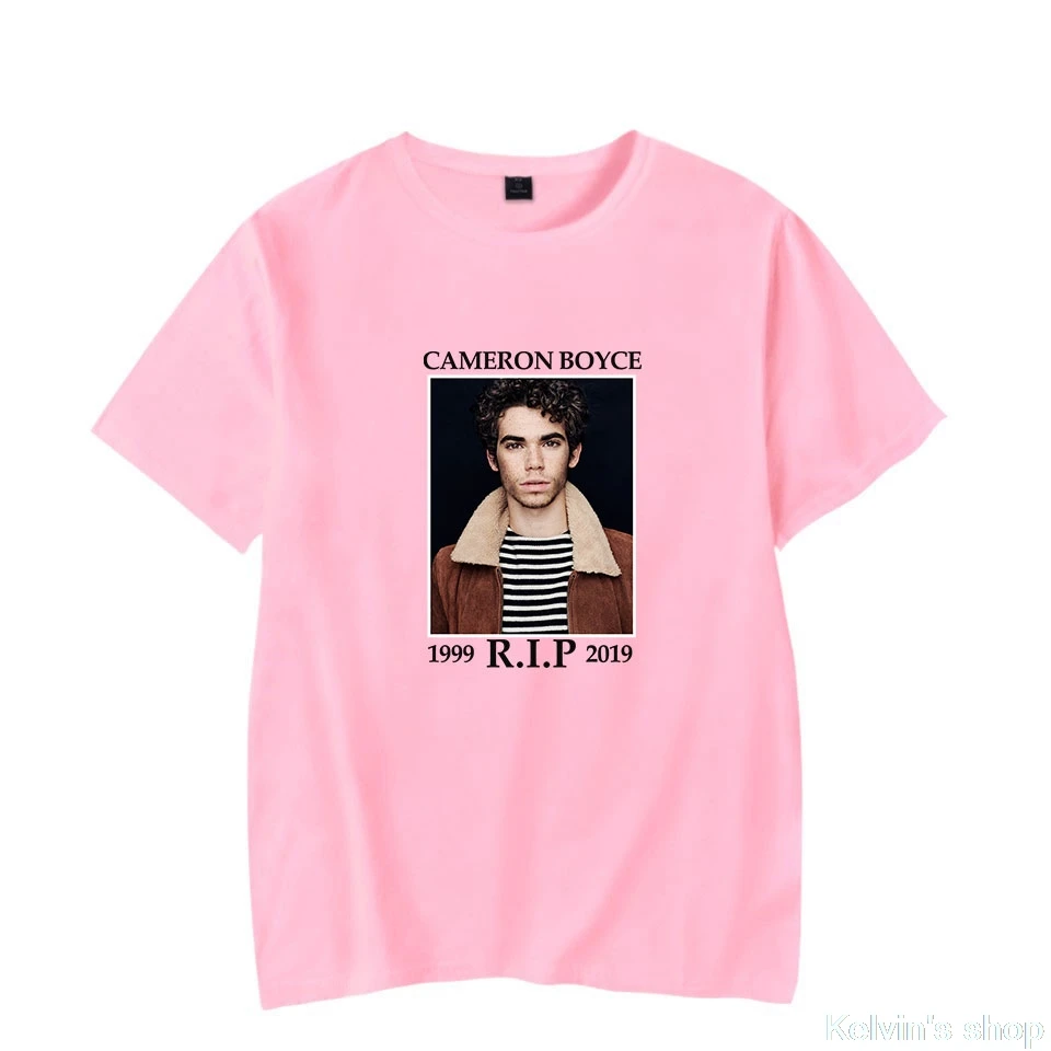 Cameron boyce футболки больших размеров с героями мультфильмов Мужская одежда для
