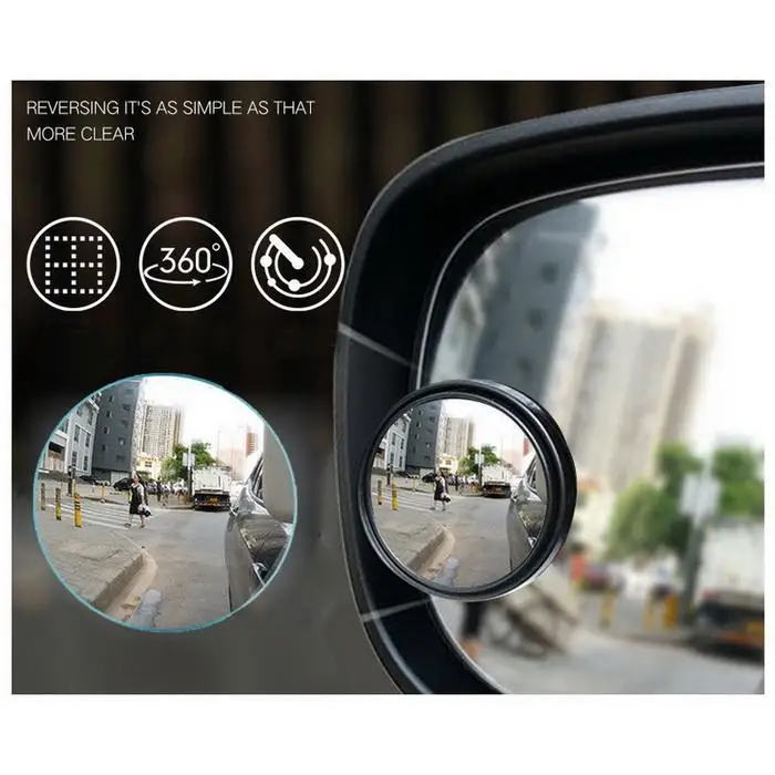 Авто 360 широкоугольные выпуклые автомобильные слепые автомобили, грузовики, внедорожник, RVs и Vans точечные зеркала автомобильные круглые зеркала заднего вида