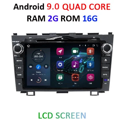 DSP ips экран HD 4G Android 9,0 AV выход автомобильный DVD плеер для CRV CR-V gps навигация Радио мультимедийный плеер стерео - Цвет: 9.0 2G 16G LCD