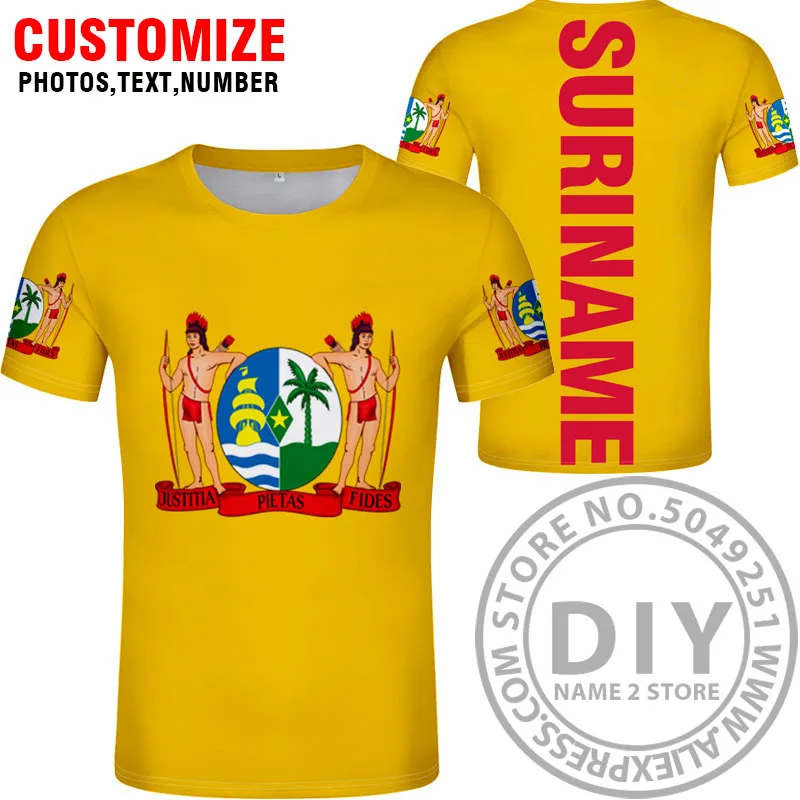 Style 6 Суринам футболка diy пользовательское имя номер sr футболка Национальный флаг голландский сранан сарнам Сур кантри печать фото текст красная одежда - Цвет: Style 6
