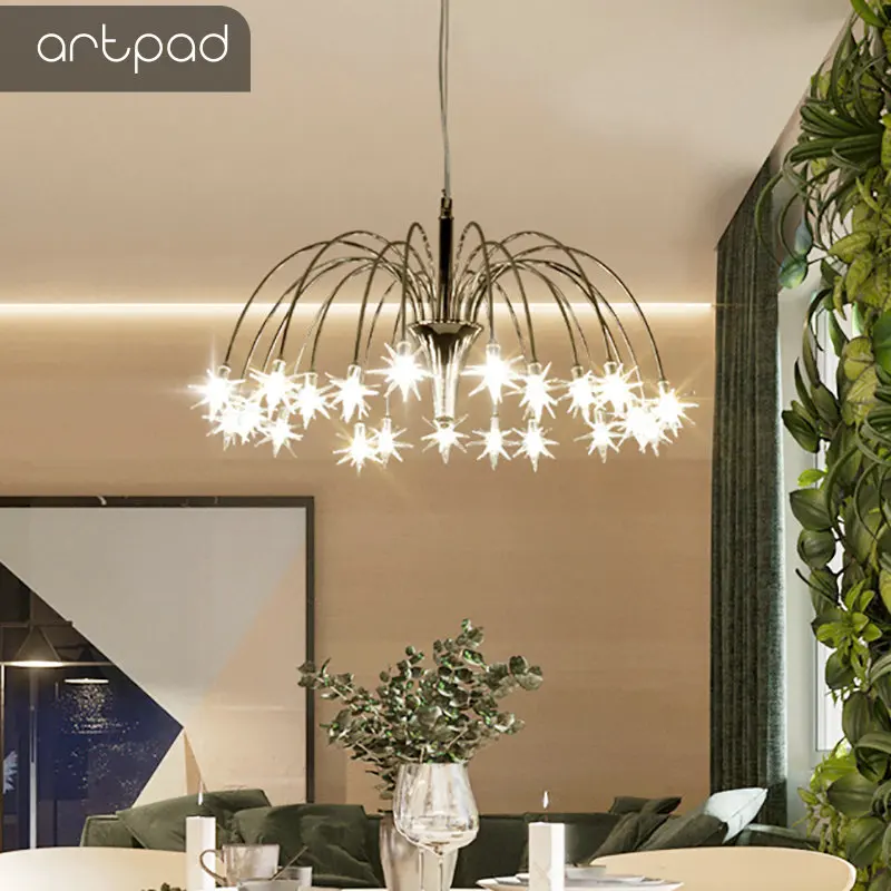 Artpad современный декор светодиод в форме звезды подвесные светильники Гостиная