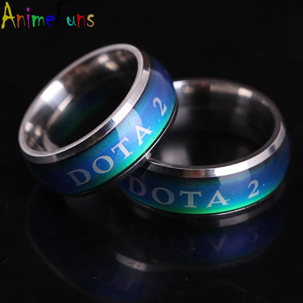 Горячая игра Dota 2 изменение цветовой температуры титановые стальные кольца лого