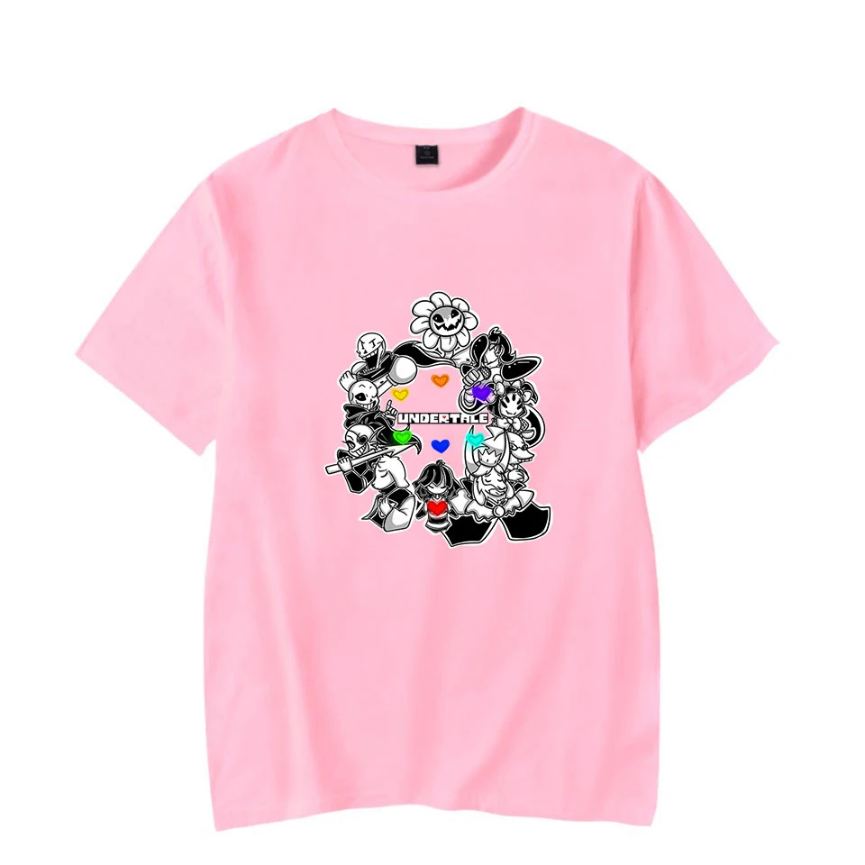 

Hot Sale Undertale Tshirt Men/Women Summer Fashion Casual Pink T-shirt Hip Hop T shirt Print Undertale Short Sleeve Tees