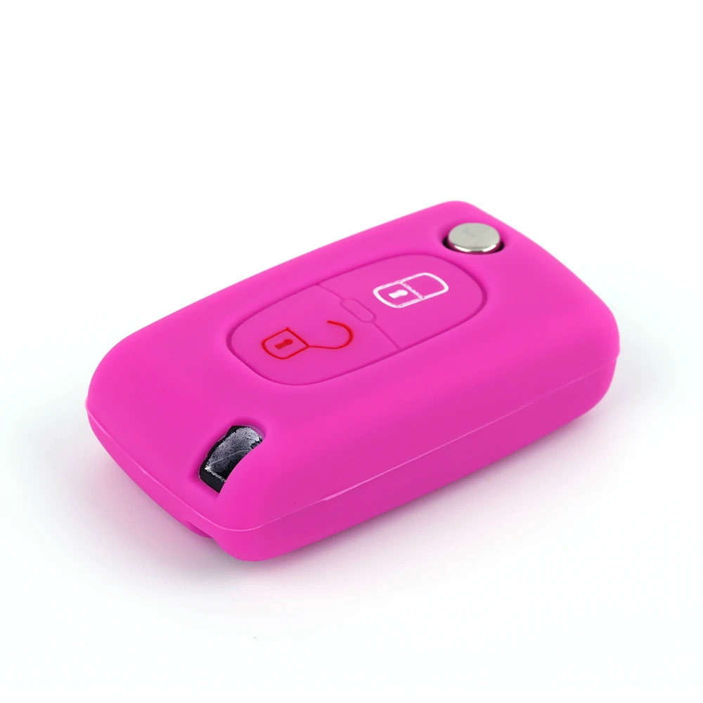 Прямая продажа силиконовый для ключа автомобиля Защита Fob чехол peugeot 208 207 3008 308 408
