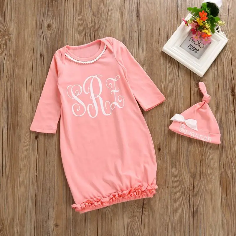 Милый спальный мешок для новорожденных и маленьких девочек пижама с длинными