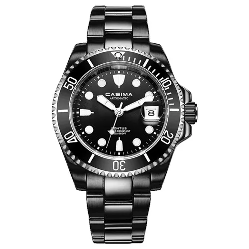 All Black Reloj Hombre Casima мужские спортивные часы для ныряльщиков Роскошные водонепроницаемые военные автоматические механические часы армейские часы Relogio Masculino - Цвет: All Black