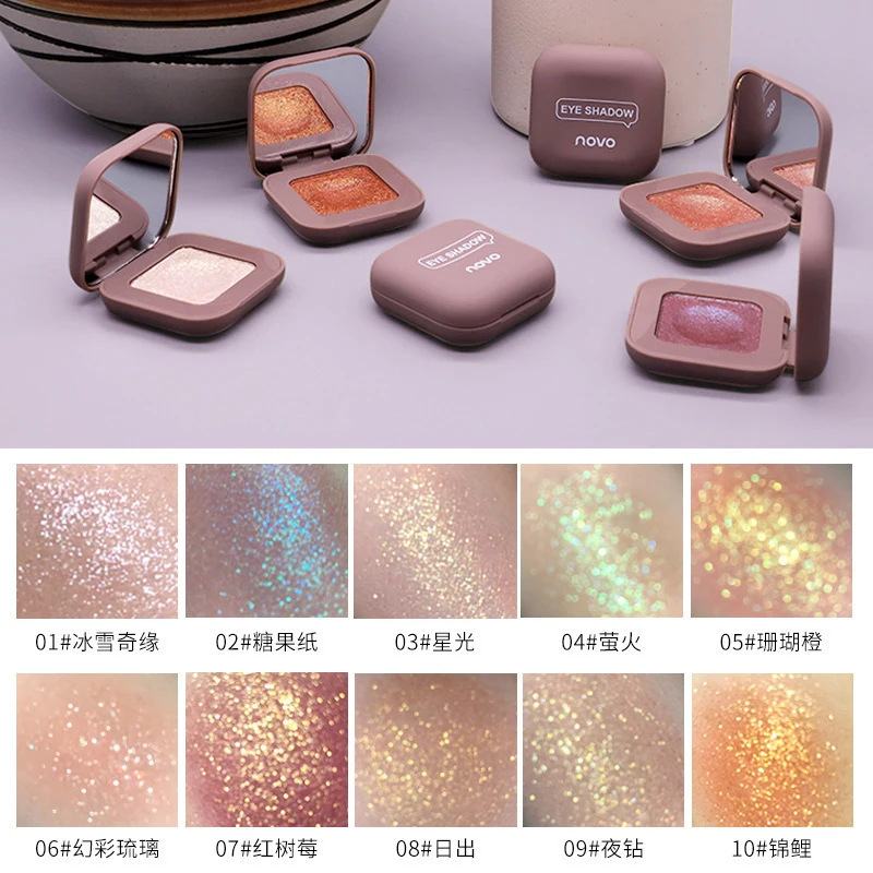 Glitter Eyeshadow Makeup Palette Shimmer Matte Eye shadow Shine Diamond Powder Pigment Cosmetics TSLM2 |