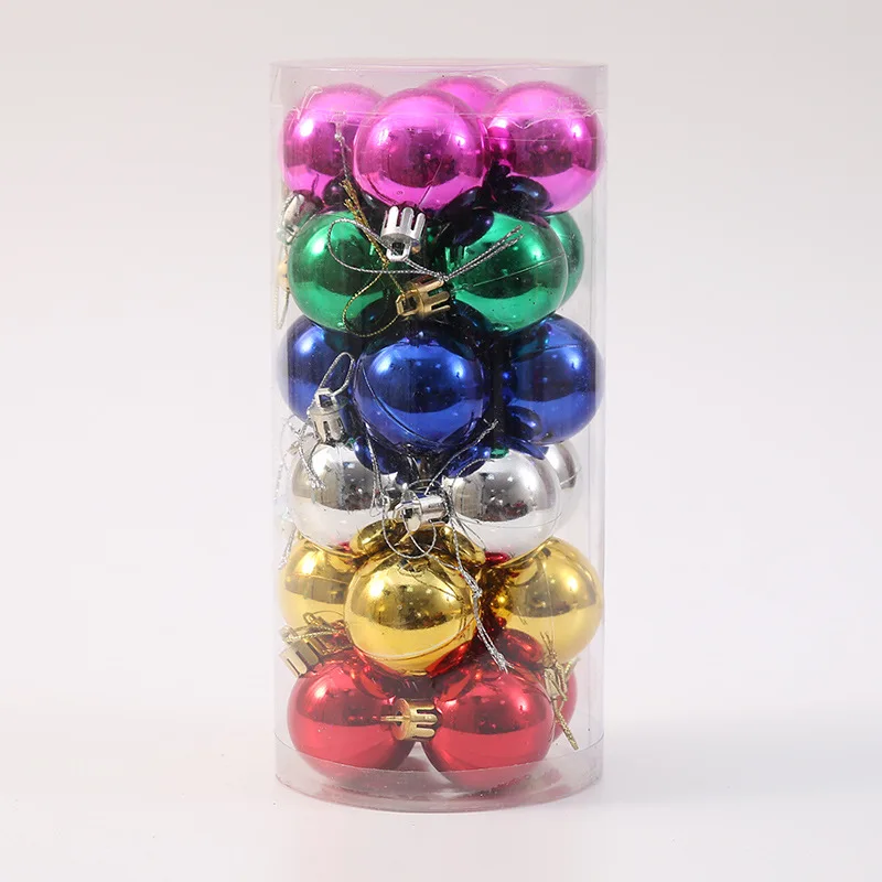 24 шт./упак. Рождественская елка украшения диаметр 3 см или 4 рождественские шары