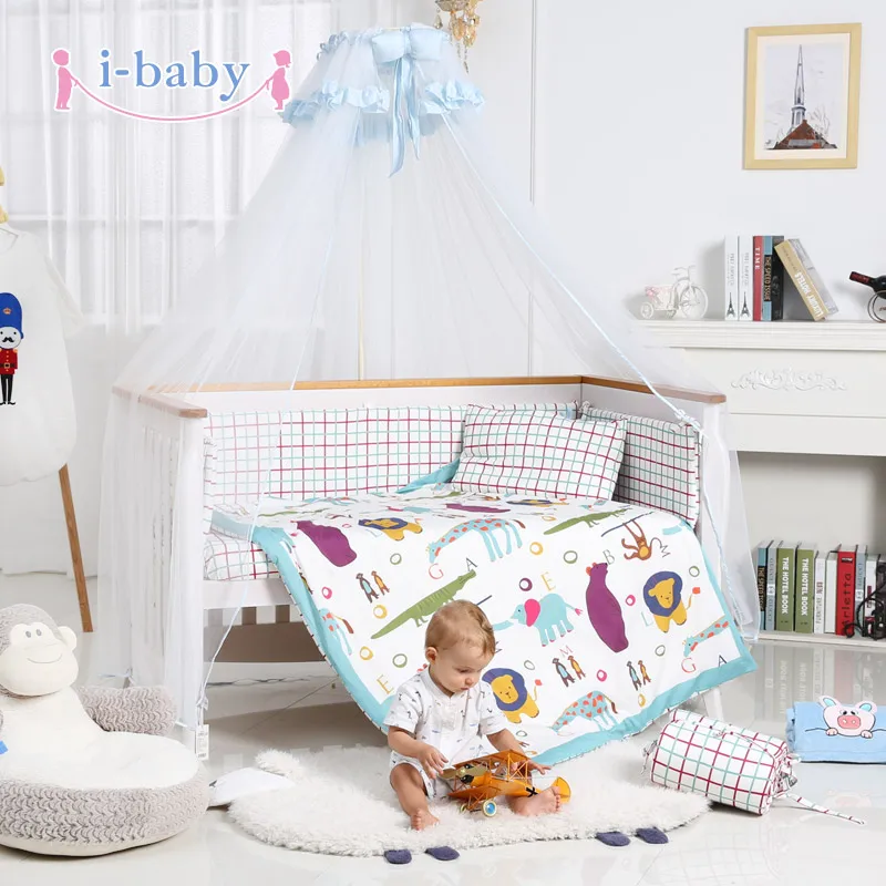 I baby/Комплект постельного белья для малышей 9 шт. комплект кроватки новорожденных