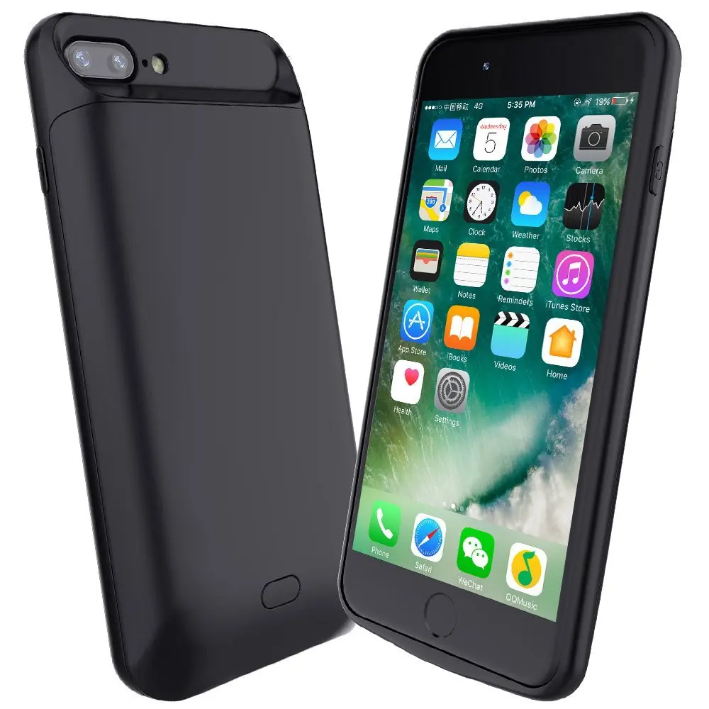 Внешний 5000-7200 мАч Умный Магнитный чехол-бампер из ТПУ для iPhone 6 6S 7 8 Plus X 10