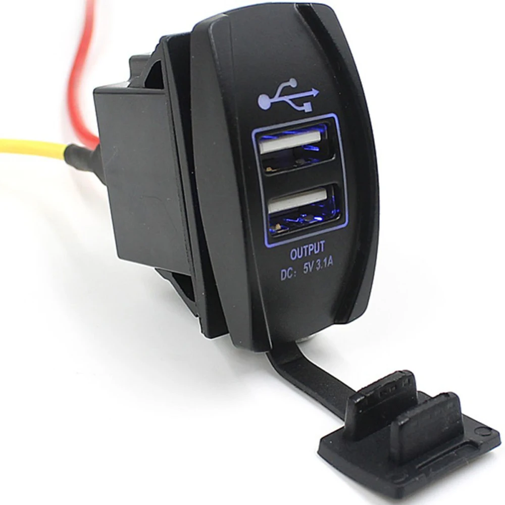 ALLOYSEED 5V 3.1A Выход Dual USB штыревой частью соединения Зарядное устройство Мощность