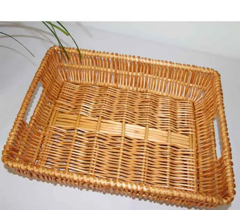 Плетеные Корзина для хранения еды корзина ручной работы коробка хлеба ивовые