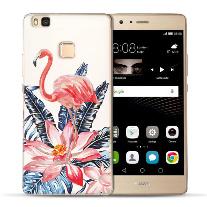 MLCRIYG мягкий чехол для телефона Huawei P9 Lite/P8 Lite/P10 Lite ТПУ с цветными пламени птица в