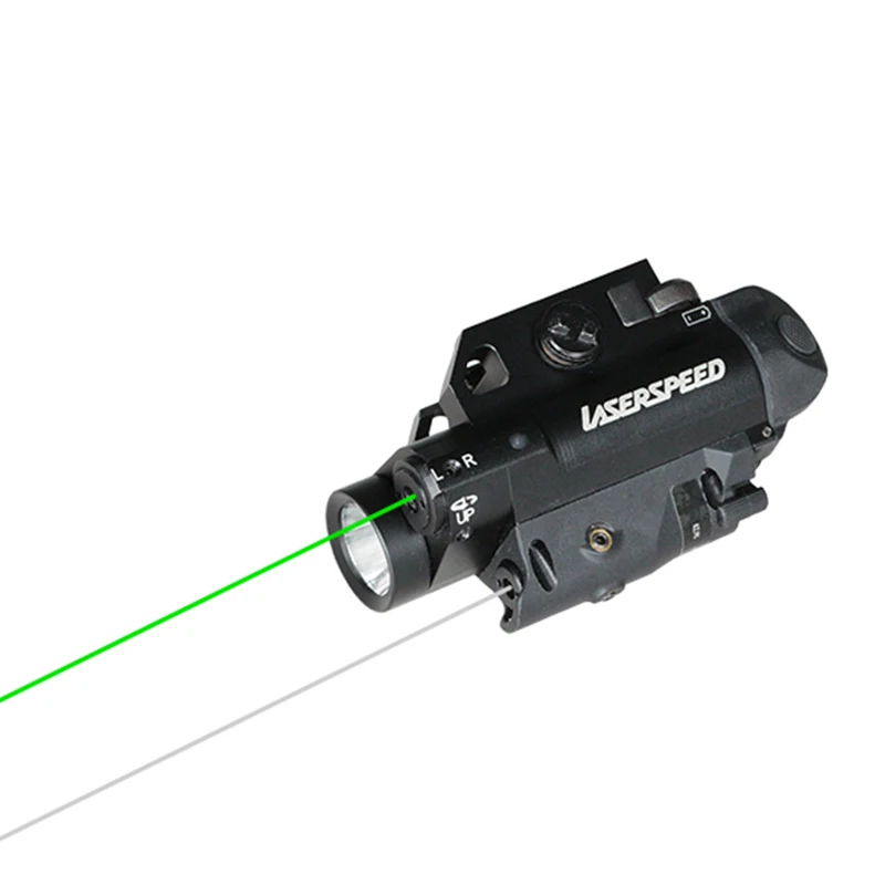 3 в 1 тактический зеленый и ИК Двойной лазерный прицел светодиодный фонарик комбо