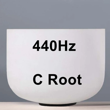440Hz Note C CVNC рождественские подарки 1" Chakra Note C D E F G A B C# D# F# G# A# любой Поющая чаша из матового кварца - Цвет: 440Hz Note C