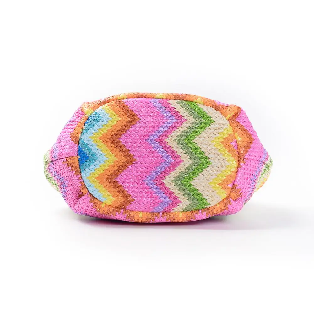 Casual Fashion Colourful Straw Handbags Clutch Shoulder Bag Women Wallet