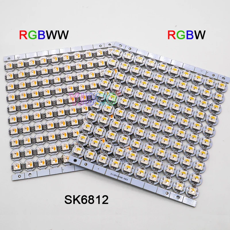 Светодиодный теплоотвод 5050 SMD RGB SK6812 IC 5 в постоянного тока светодиодный RGBW/RGBWW 100